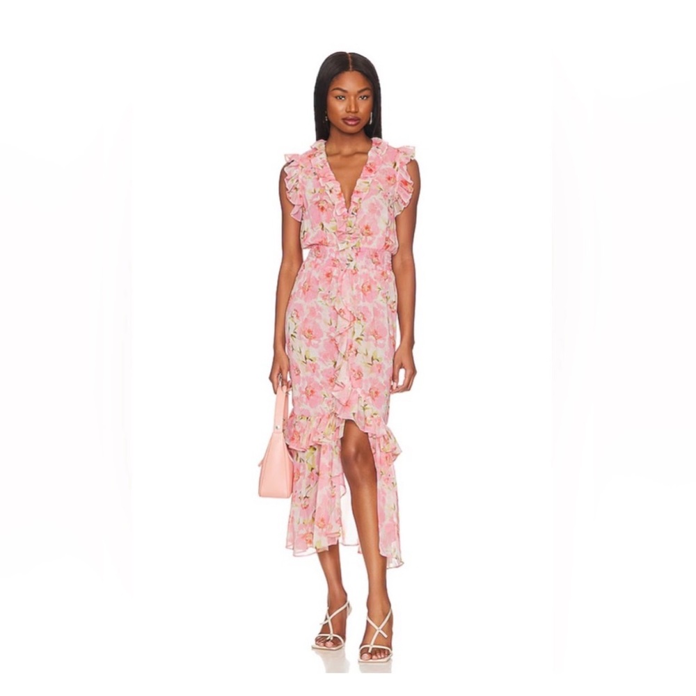 Like new! Misa Los Angeles Kidada Dress in Blushing Flora, size S